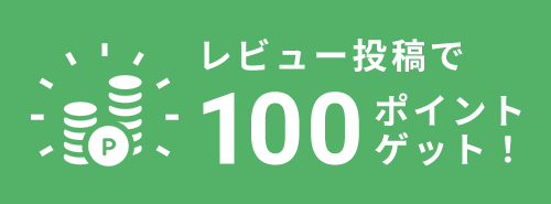 レビューキャンペーンで100ポイントをGET